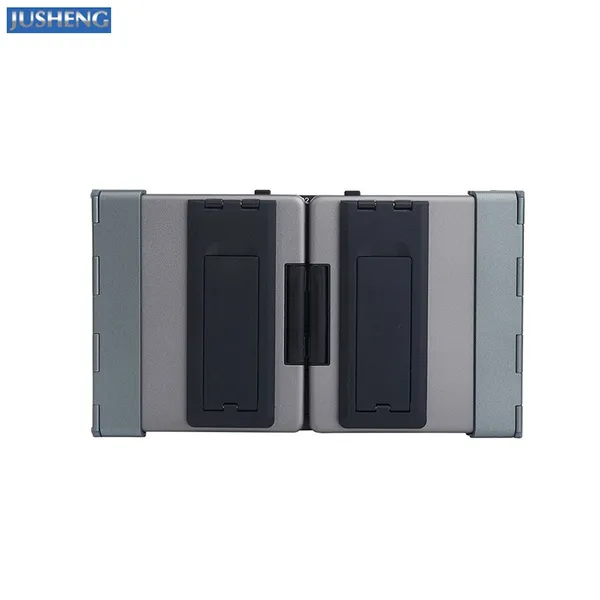 Portable Folding Bluetooth Keyboard EC Technolgy Foldable Wireless Keyboard with Multi Touchpad Holder Touch Keyboard for Android Windows IOS, Aluminum Alloy