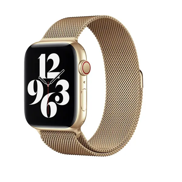 Cadorabo Edelstahl Armband kompatibel mit Apple Watch (Series 7 / 8) 45mm, (SE / Series 4 / 5 / 6) 44mm und (Series 1 / 2 / 3) 42mm in - Ersatzarmband passend für Ihre Smartwatch