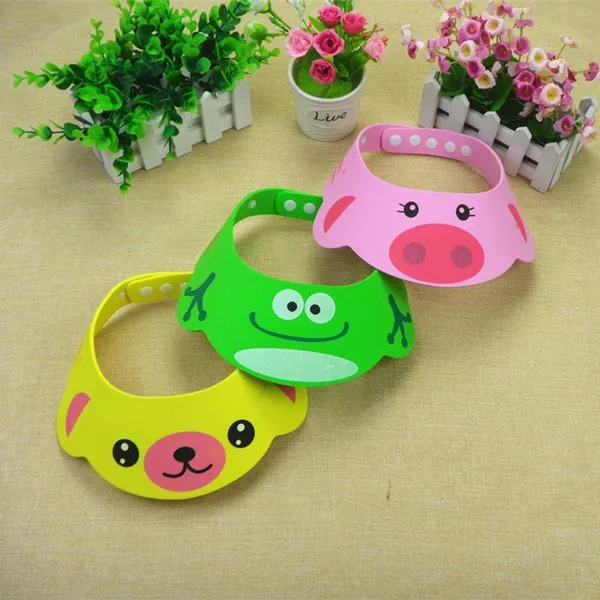 Toddler Kids Wash Hair Shield Direct Visor Caps Shampoo Bathing Shower Cap For Children Baby Care Sweet Lovely Baby Hats