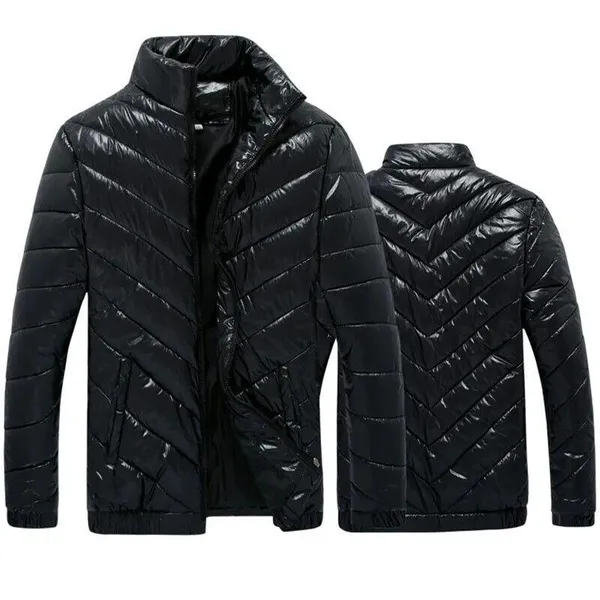 Autumn and winter cotton jacket jacket men's jacket warm jacket solid color slim-fit cotton-padded jacket casual thickening plus size M-XXXXL