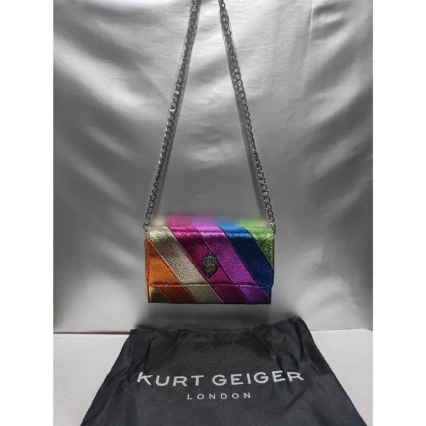 Kurt Geiger London Rainbow Bags Women Mini Shoulder Bags Luxury Designer Handbags Eagle Head Chain Cross Body Bag Summer Hot selling