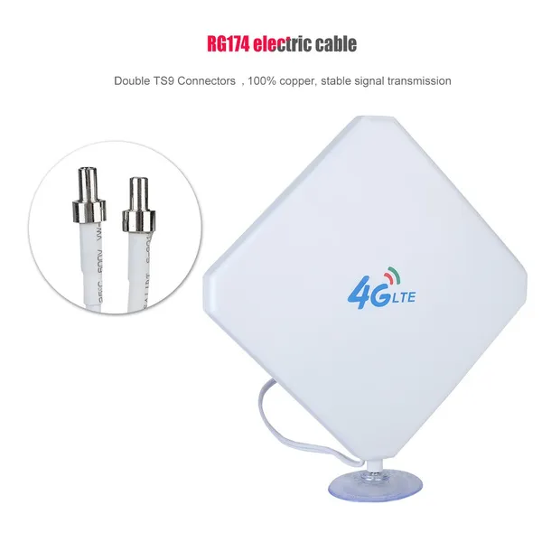 35dBi 3G 4G LTE MIMO Antenna Wireless Routing Antenna for Dual TS9 Connectors