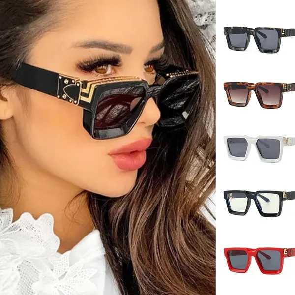 Fashion Retro Luxury Square Sunglasses Women Popular Sun Glasses Men UV400