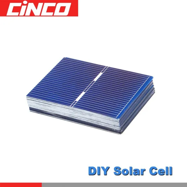 50pcs x Solar Panel Painel Cells DIY Charger Polycrystalline Silicon Sunpower Solar Bord 52*39mm 0.5V 0.33W