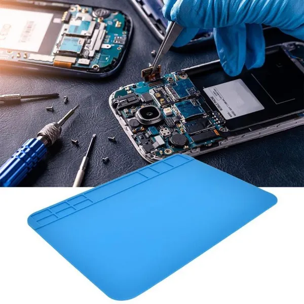 Heat Insulation Silicone Pad Phone Computer Repair Work Station Desktop Mats