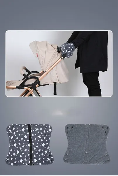 Baby Stroller Umbrella Car Warm Gloves Baby Carriage Handle Gloves Winter Baby Stroller Accessories
