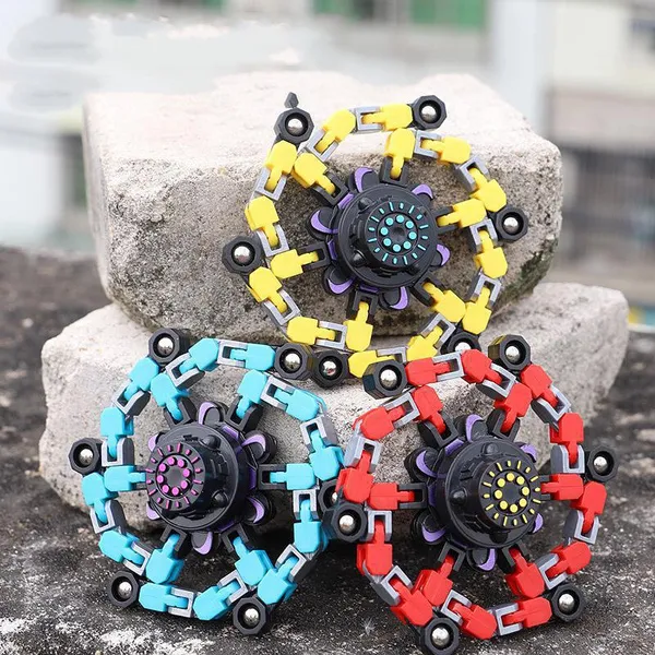 spinning top toy Deformable gyroscope interdigital spiral Pressure-relief toys Venting toys Relaxing toys
