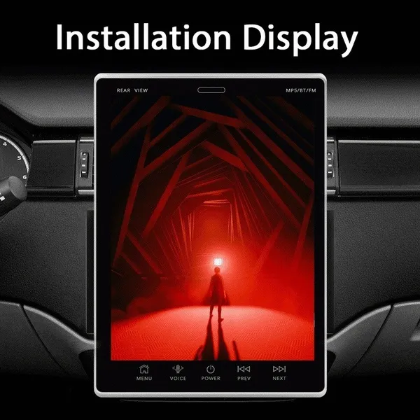 UNITOPSCI Android 9.1 2.5D Vertical Screen Car Radio 2 Din GPS Car Stereo Radio HD 1080P Autoradio Car MP5 Player With Bluetooth FM RDS Radio Receiver Suppport Rear Camera(optional)