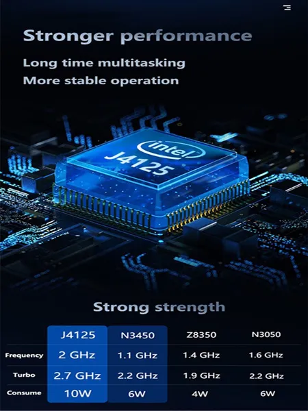 KUU-A10 15.6 inch FHD 1920*1080P FHD Screen Ultra-thin Laptop Intel J4125 Quad Core Windows 10 8GB+256GB SSD Business Laptop Computer