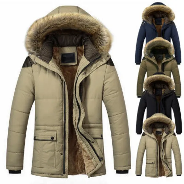 Winter Men 's Warm Jacket Men' S Padded Jacket Thickening Cotton Winter Clothes