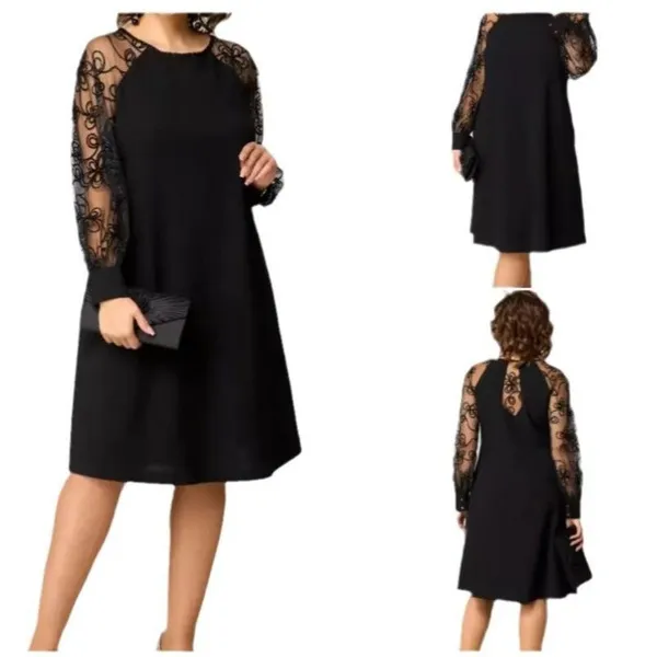 Lace Spring and Autumn New Temperament Women's Clothing Fashion Skinny Dress Skirt Large Size