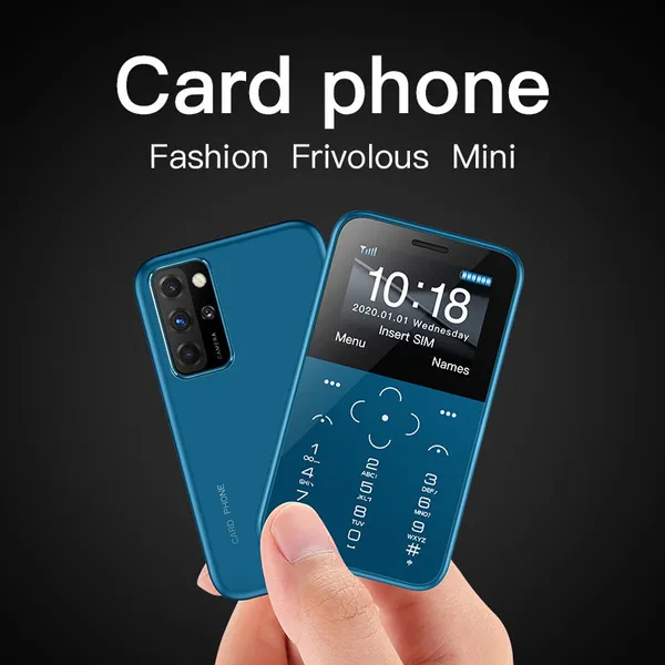 Original New SOYES S10P Mini Card Phone 2G GSM 400mAh 1.54'' MTK6261M Cellphone Ultra-Thin Fashion Children Small Size Phones