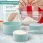 Measuring Cups and Spoons Set of 8 Pieces Nesting Measure Cups with Stainless Steel Handle Dry and Liquid Ingredient