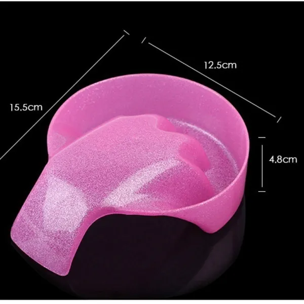 1pcs Nail Art Hand Wash Remover Soak Bowl DIY Salon Nail Spa Bath Treatment Manicure Tools color random